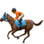 Emoji de carreras de caballos en Apple, iOS