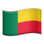 Emoji de bandera de Benín en Apple, iOS