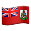 Emoji de bandera de Bermudas en Apple, iOS