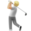 person golfing Emoji on Apple, iOS