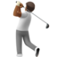 person golfing Emoji on Apple, iOS