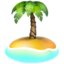 desert island Emoji on Apple, iOS