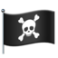 pirate flag Emoji on Apple, iOS