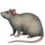 rat Emoji on Apple, iOS