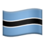 flag: Botswana Emoji on Apple, iOS