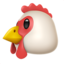 Emoji de cara de gallina en Apple, iOS