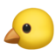 Emoji de cara de pollito en Apple, iOS