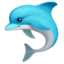 dolphin Emoji on Apple, iOS