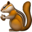 chipmunk Emoji on Apple, iOS