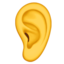 ear Emoji on Apple, iOS