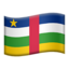 flag: Central African Republic Emoji on Apple, iOS