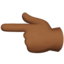 backhand index pointing left Emoji on Apple, iOS