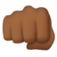 oncoming fist Emoji on Apple, iOS