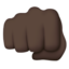 oncoming fist Emoji on Apple, iOS