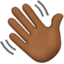 Emoji de agitando la mano en Apple, iOS