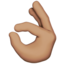 Emoji de mano con gesto de ok en Apple, iOS