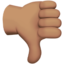 thumbs down Emoji on Apple, iOS