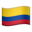 Emoji de bandera de Colombia en Apple, iOS