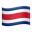 Emoji de bandera de Costa Rica en Apple, iOS