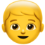 Emoji de niño en Apple, iOS