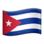 Emoji de bandera de Cuba en Apple, iOS