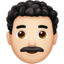 男上的Apple, iOS表情符号