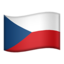 flag: Czechia Emoji on Apple, iOS