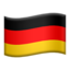 flag: Germany Emoji on Apple, iOS