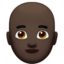 Emoji de hombre: calvo en Apple, iOS