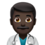 man health worker Emoji on Apple, iOS