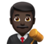 man judge Emoji on Apple, iOS