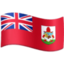 Emoji de bandera de Bermudas en Facebook