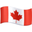 Emoji de bandera de Canadá en Facebook