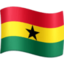 Emoji de bandera de Ghana en Facebook