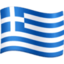 Emoji de bandera de Grecia en Facebook