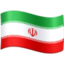 Emoji de bandera de Irán en Facebook