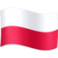 Emoji de bandera de Polonia en Facebook