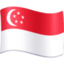 Emoji de bandera de Singapur en Facebook