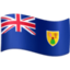 Emoji de bandera de Islas Turcas y Caicos en Facebook