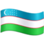 Emoji de bandera de Uzbekistán en Facebook