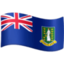 Emoji de bandera de Islas Vírgenes Británicas en Facebook