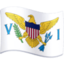 Emoji de bandera de Islas Vírgenes de los Estados Unidos en Facebook