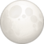 full moon Emoji on Facebook