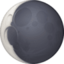 waning crescent moon Emoji on Facebook