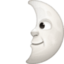 first quarter moon face Emoji on Facebook