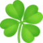 shamrock Emoji on Facebook