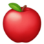 Emoji de manzana roja en Facebook