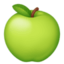 Emoji de manzana verde en Facebook