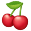 Emoji de cerezas en Facebook