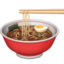 steaming bowl Emoji on Facebook